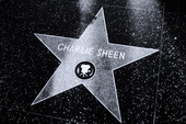 Stjärna i Hollywood. Charlie Sheen
